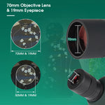 Svbony SV28plus 50/60/70mm Spotting Scope Zoom Telescope Powerful Long Range PORRO Prism Suit for Archery Target Shooting