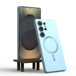 For Samsung Galaxy S25 S24 S23 S22 S21 Note10 Plus S20 FE Note20 Ultra 5G Magnetic Case Shockproof Protective Back Cover Funda