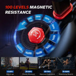 Merach S38 Exercise Bike, Supports 300 pounds, 25dB, Fit for144-188cm, ABS Pulley, High-Density Foam and Dual Spring Suspension