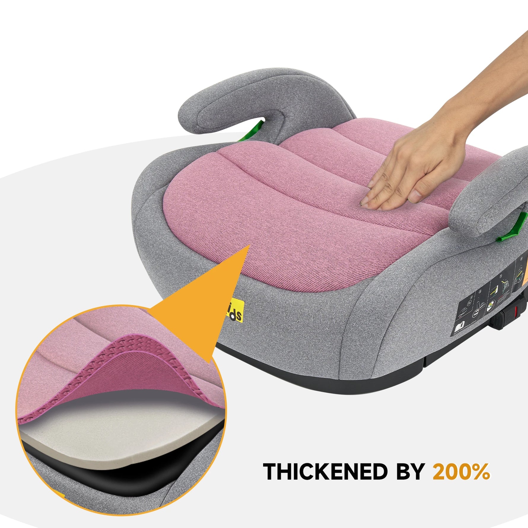 Jovikids OHHO Portable Baby Car Seat Booster 125-150cm