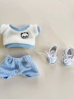 Mini Plush Doll'S Clothes Outfit Accessories For Korea Kpop Exo Labubu V1 V2 Idol Dolls Goose Dinosaur Macaron Clothing Gift