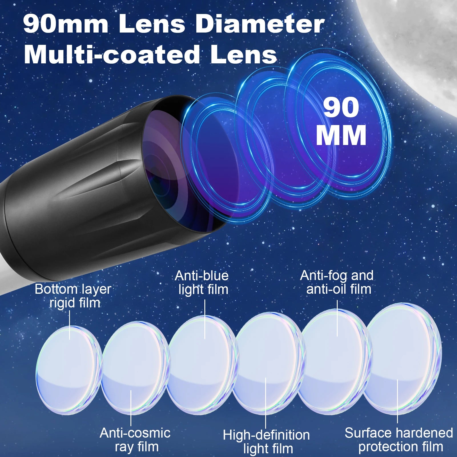 Adult Telescope  800mm Focal Length Astronomy Telescope