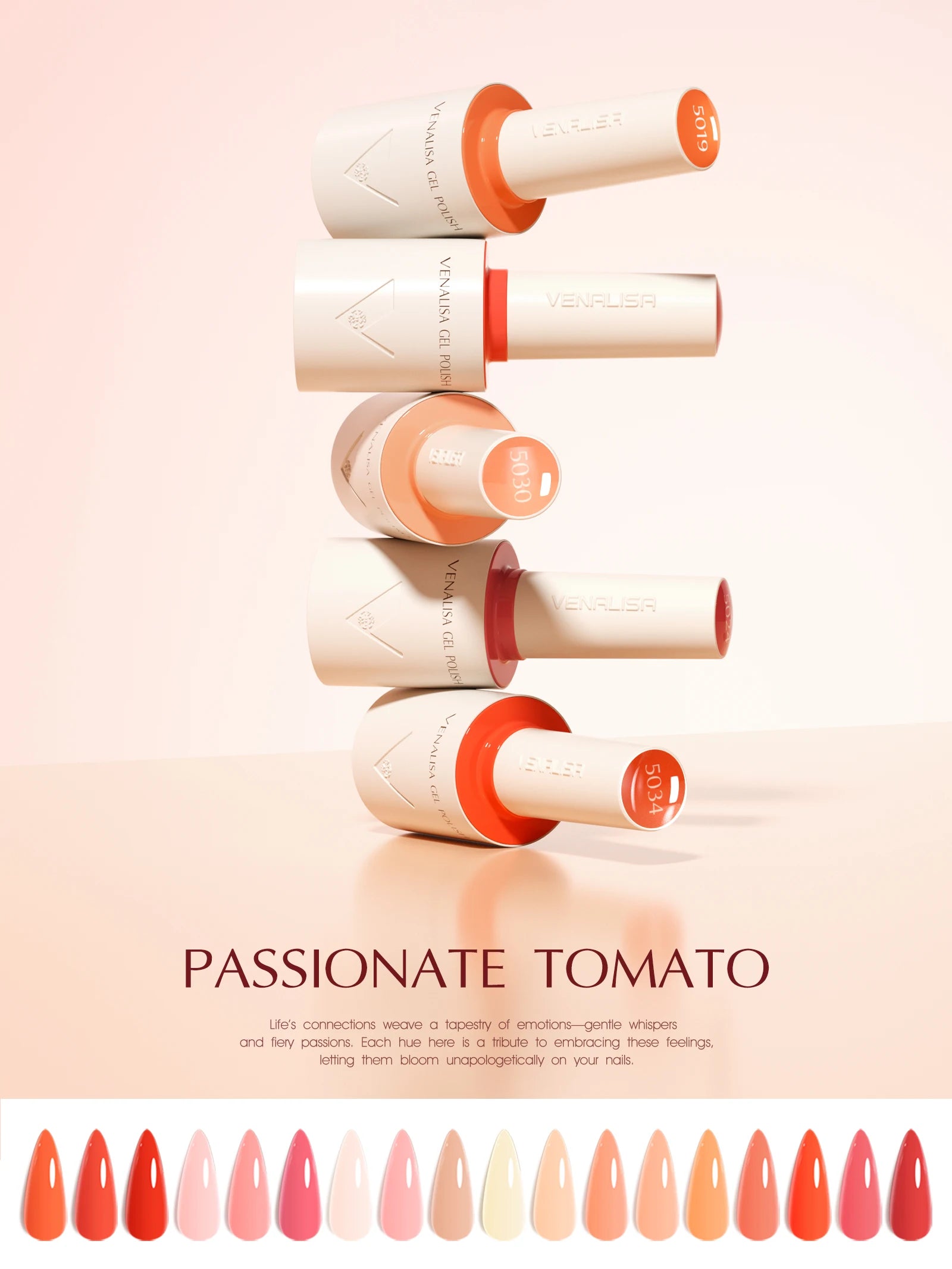 VENALISA 10ml Nail Gel Polish 90Colors HEMA/TPO Free UV LED Soak Off Long Lasting High Gloss Base TopCoat for Salon DIY Manicure