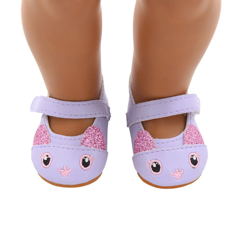 7 Cm Doll Shoes Clothes Handmade Boots For American 18 Inch Girl&43Cm Baby New Born,OG Doll Accessories Shoes Gift Festival Toy
