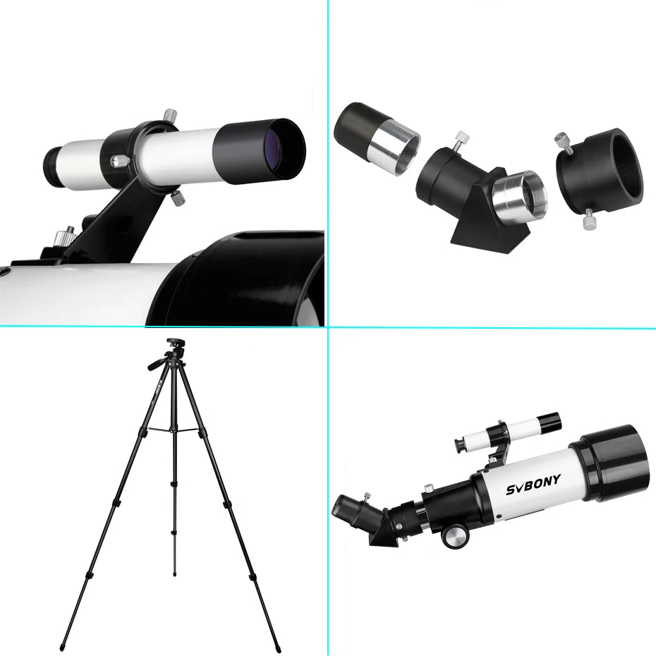 Svbony SV501P 60/70mm Astronomical Telescope Sets,for Planetary and Moon Observation,Gift for  Kids,Beginners and Students