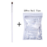 UR SUGAR 15ml Extension Gel Nail Polish Bright Nude White Clear Semi Permanent UV Hard Gel Nails Finger Prolong Gel Varnish Set