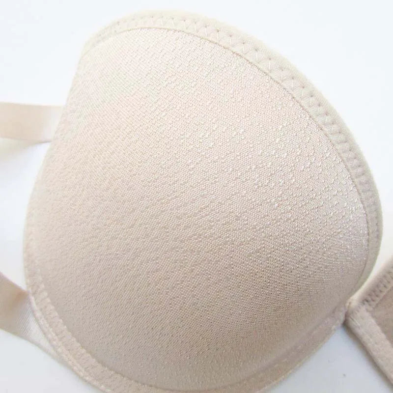 Japanese Style Strapless Invisible Half Cup Sexy Push-Up Bra Underwear for Wedding Dress, Small Breasts, Seamless Anti-Skid Bralette