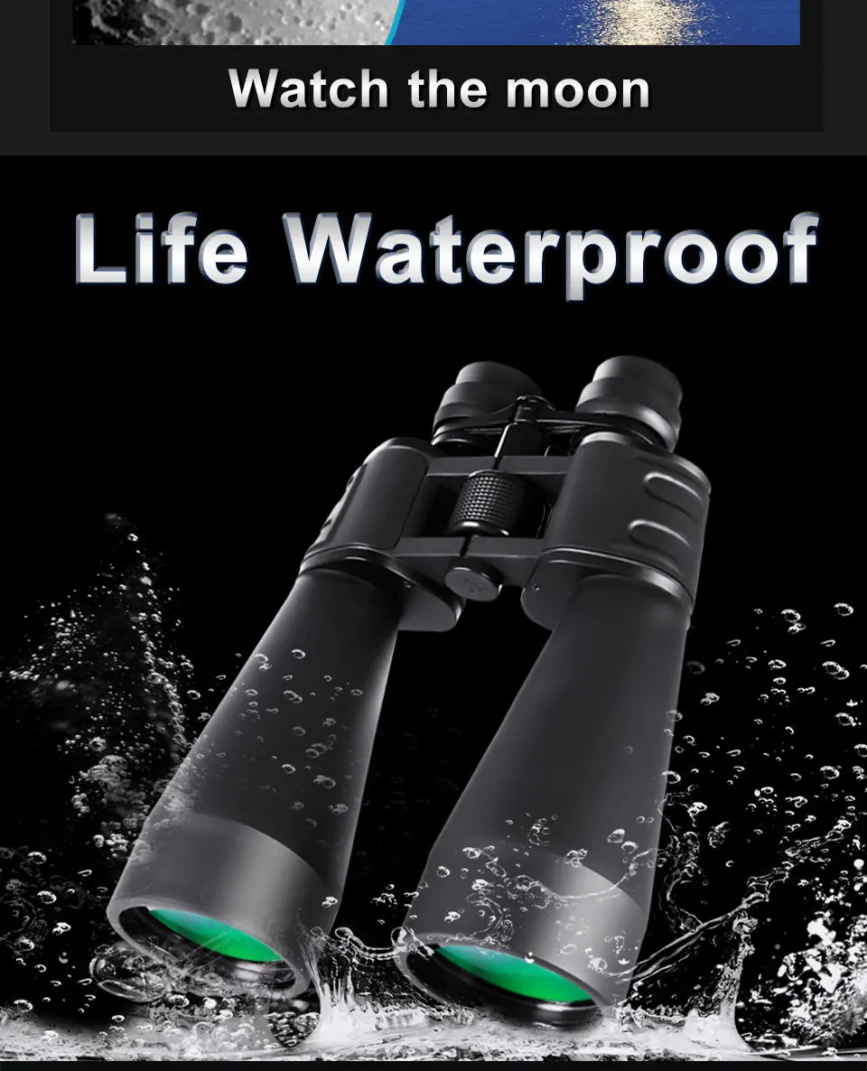 10-380x100 Powerful Binoculars Long Range Telescope Zoom HD BAK4 High Magnification Professional Monocular for Hunting Tourism