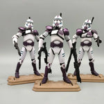 Lot of 3 Star Wars Elite Force 501st 442nd Shadow Utapau Gree Shock Battalion Trooper 3.75" Loose Action Figure Collection