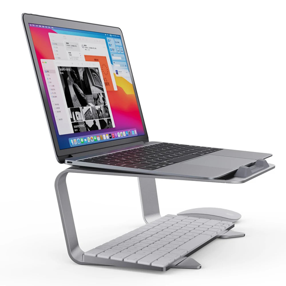 Adjustable Aluminum Laptop Stand Portable Notebook Holder for MacBook Pro iPad Air Tablet Riser Cooling Bracket