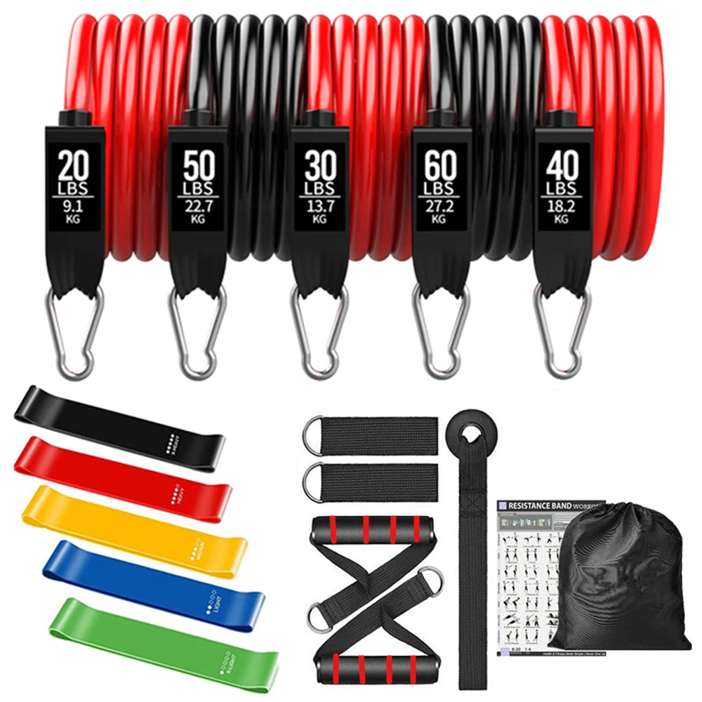 Premium 165kg Fitness Resistance Loop Bands Set for Exercise, Yoga, Training, Workout, Gym Equipment for Home Bodybuilding Men Weights
