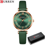 NEW CURREN Watches Women's Quartz Leather Wrsitwatches Fashionable Classic Clock with box