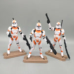 Lot of 3 Star Wars Elite Force 501st 442nd Shadow Utapau Gree Shock Battalion Trooper 3.75" Loose Action Figure Collection