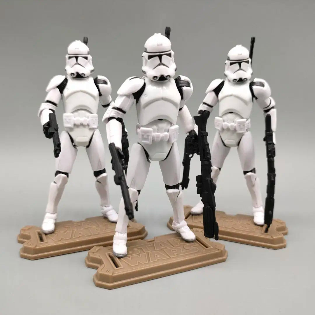 Lot of 3 Star Wars Elite Force 501st 442nd Shadow Utapau Gree Shock Battalion Trooper 3.75