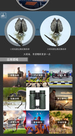 Bresser binoculars Pirsch 8/10x42 with high quality phase coating and inert gas filling, waterproof 8/10x34 portable telescope