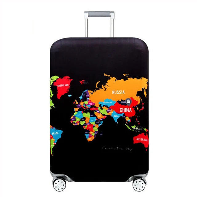 Fashion Elastic Fabric Luggage Protective Cover Suitable18-32 Inch Trolley Case Cover Suitcase Dust Cover Travel Accessories