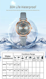 NEW CURREN Watches Women's Quartz Leather Wrsitwatches Fashionable Classic Clock with box