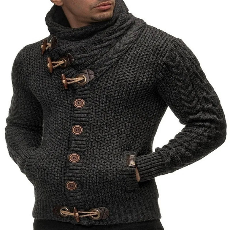 Man Sweaters Streetwear Clothes Turtleneck Sweater Men L XL Long Sleeve Knitted Pullovers Autumn Winter Soft Warm Basic