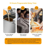 Biolomix 1KG 19-in-1 Stainless Steel Automatic Bread Maker 650W Programmable with Fruit Nut Dispenser Kitchen Appliance