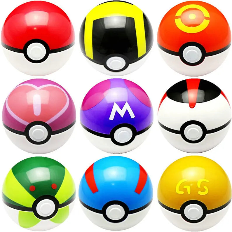 High quality Multicolor 7CM Pet Elf Ball Pokemones Pokeballs with 2-3cm figures Toys Can Dream Bedroom furnishings For Kids
