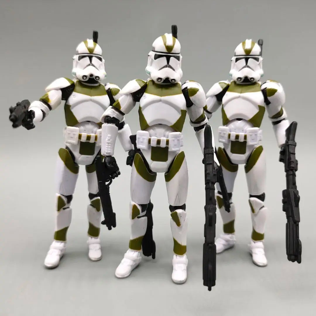 Lot of 3 Star Wars Elite Force 501st 442nd Shadow Utapau Gree Shock Battalion Trooper 3.75" Loose Action Figure Collection