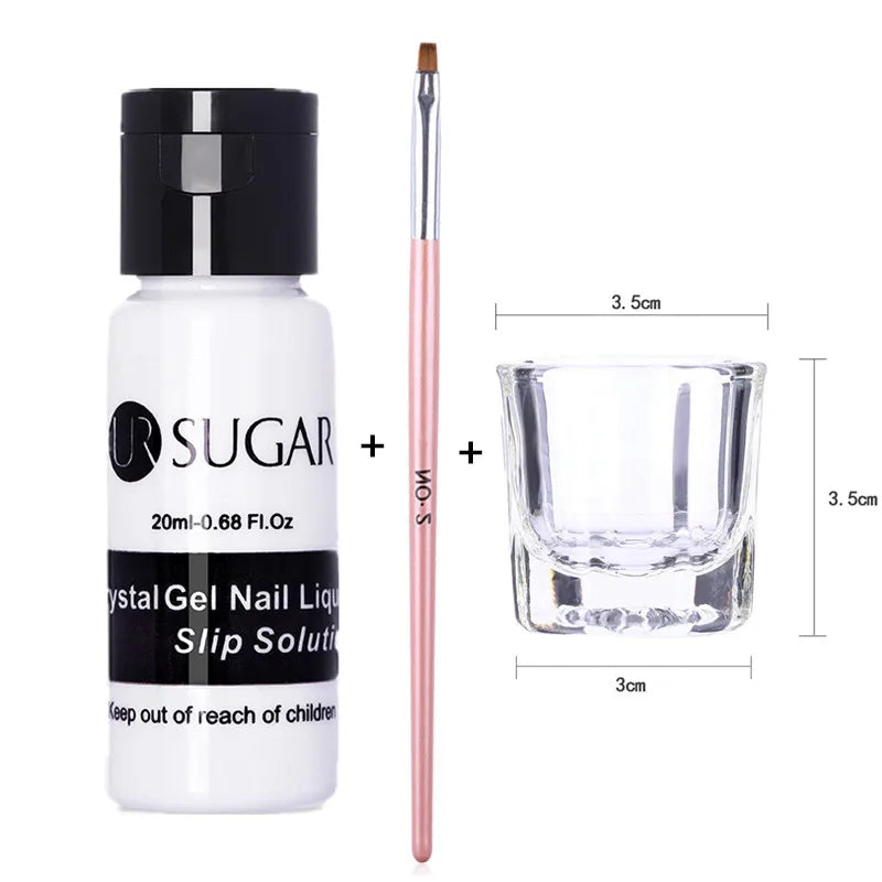 UR SUGAR 15ml Extension Gel Nail Polish Bright Nude White Clear Semi Permanent UV Hard Gel Nails Finger Prolong Gel Varnish Set