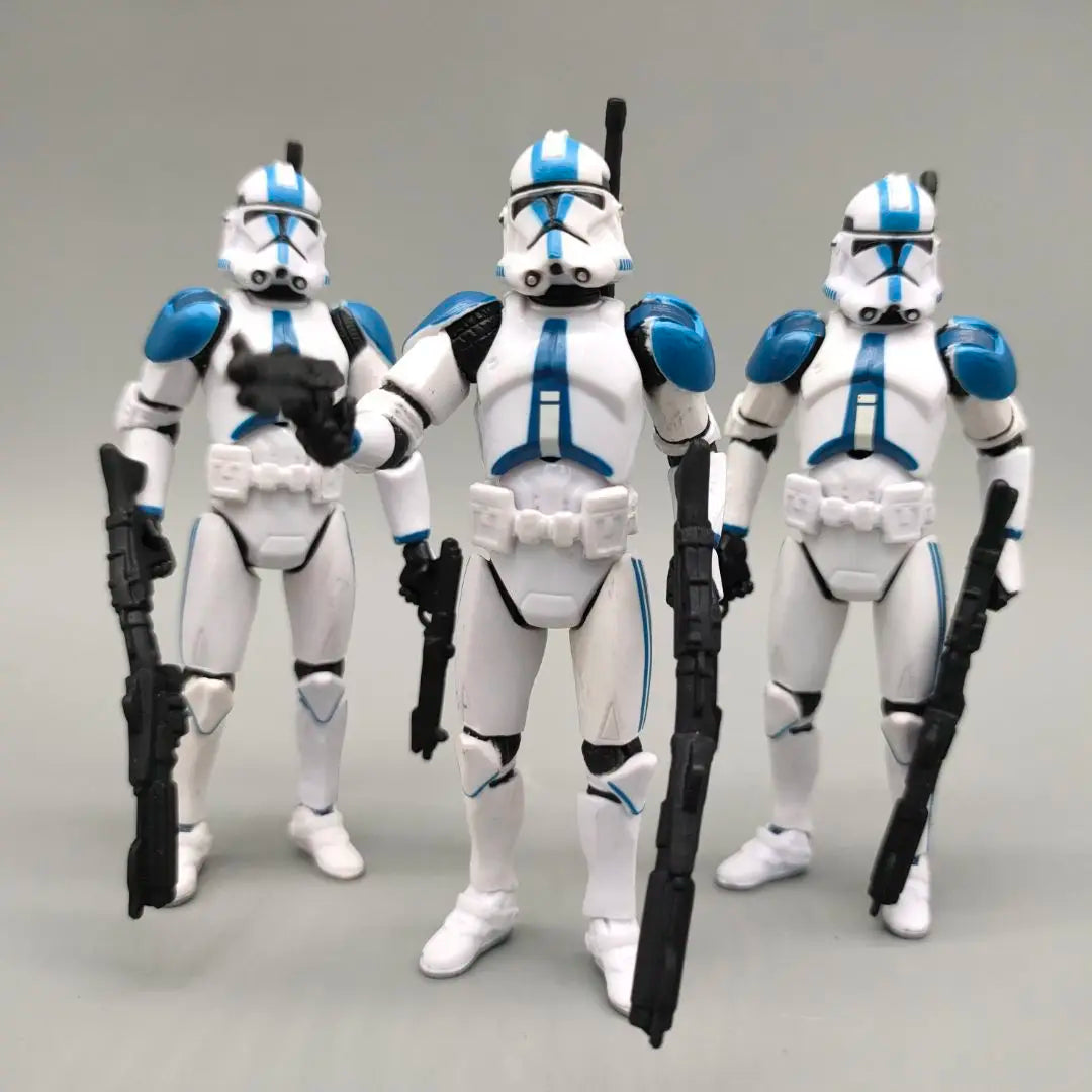 Lot of 3 Star Wars Elite Force 501st 442nd Shadow Utapau Gree Shock Battalion Trooper 3.75
