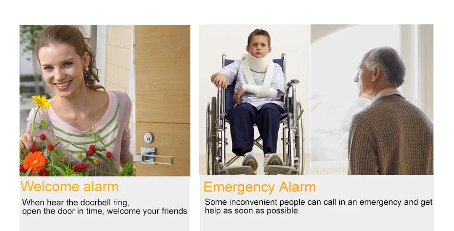 KERUI M525 Wireless Doorbell Waterproof Outdoor Smart Home Door Bell Chime Kit LED Flash Security Alarm Welcome House Melodies