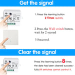 Wireless Smart Switch Light 433Mhz RF 86 Wall Panel Switch with Remote Control Mini Relay Receiver 220V Home Led Light Lamp Fan