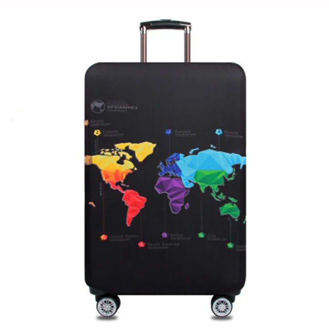 Fashion Elastic Fabric Luggage Protective Cover Suitable18-32 Inch Trolley Case Cover Suitcase Dust Cover Travel Accessories