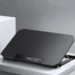 Gaming Laptop Cooler Large Size for 12-16 Inch Notebook, Two USB Cooling Pads, Adjustable Wind Speed, Silent Laptop Stand