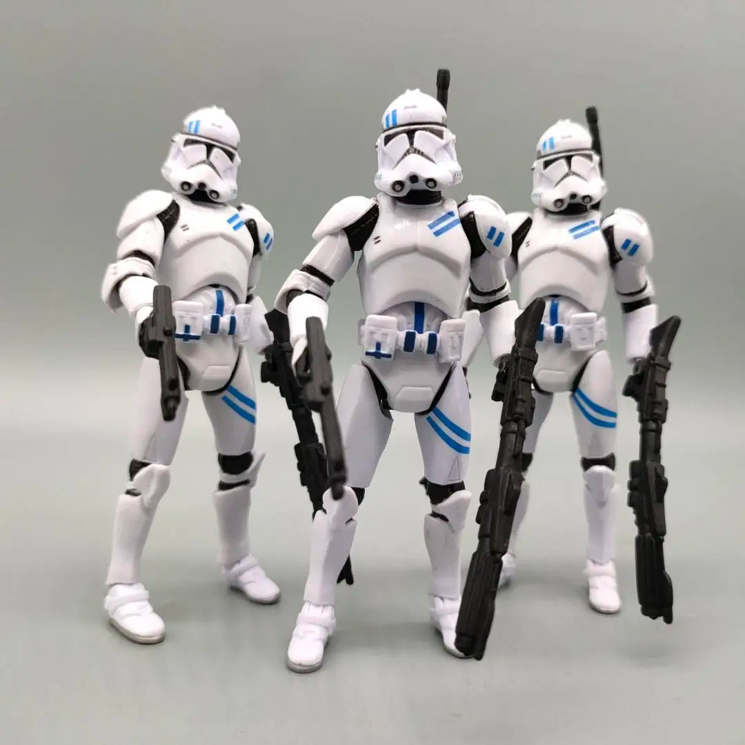 Lot of 3 Star Wars Elite Force 501st 442nd Shadow Utapau Gree Shock Battalion Trooper 3.75