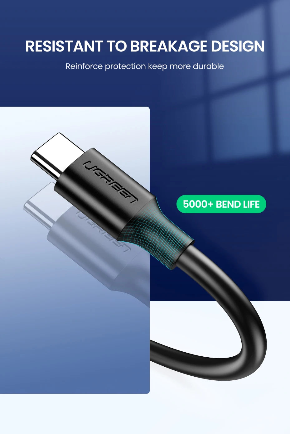 UGREEN USB C Cable 5Gbps USB3.0 A to USB C for iPhone 17 16 15 iPad Samsung S25 S24 for Switch M2 SSD NVME USB3.0 Data 18W Cable