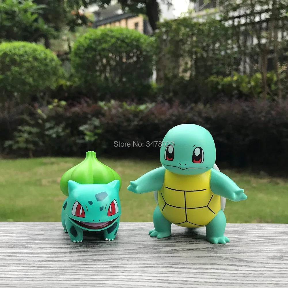 original Pokemon Figures Pikachu Charmander Psyduck Jigglypuff Bulbasaur Squirtle PVC Toys Model