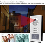 Video Door Phone Doorbell Camera Outdoor Unit RFID Keyfobs Unlock for Low-rise Building Multi 2/ 3/ 4/ 6/ 8 Apartments Intercom