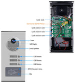 Video Door Phone Doorbell Camera Outdoor Unit RFID Keyfobs Unlock for Low-rise Building Multi 2/ 3/ 4/ 6/ 8 Apartments Intercom