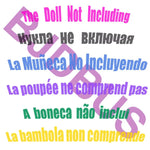 Random Doll Accessories Mini Dress Shoes Boots for 11.5'' Doll 30cm Handbags Crowns Hangers Glasses Doll Outfit Clothes Kids Toy