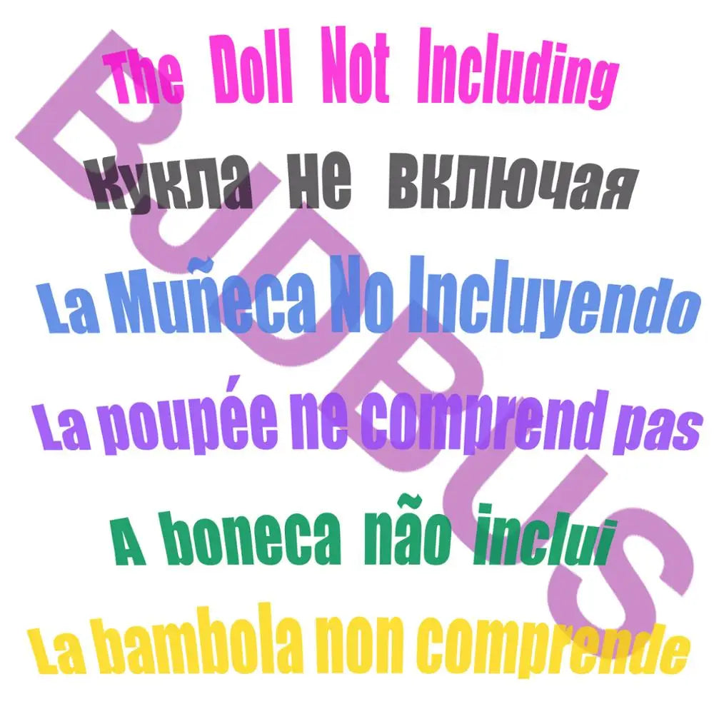 Random Doll Accessories Mini Dress Shoes Boots for 11.5'' Doll 30cm Handbags Crowns Hangers Glasses Doll Outfit Clothes Kids Toy