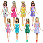 32 Item/Set Ba Doll Bie 11.5 inch Doll Accessories=10 Mix Dress+ 4 Glasses+ 6 Necklaces+2 Handbag+ 10 Shoes Clothes 11.8'' Doll
