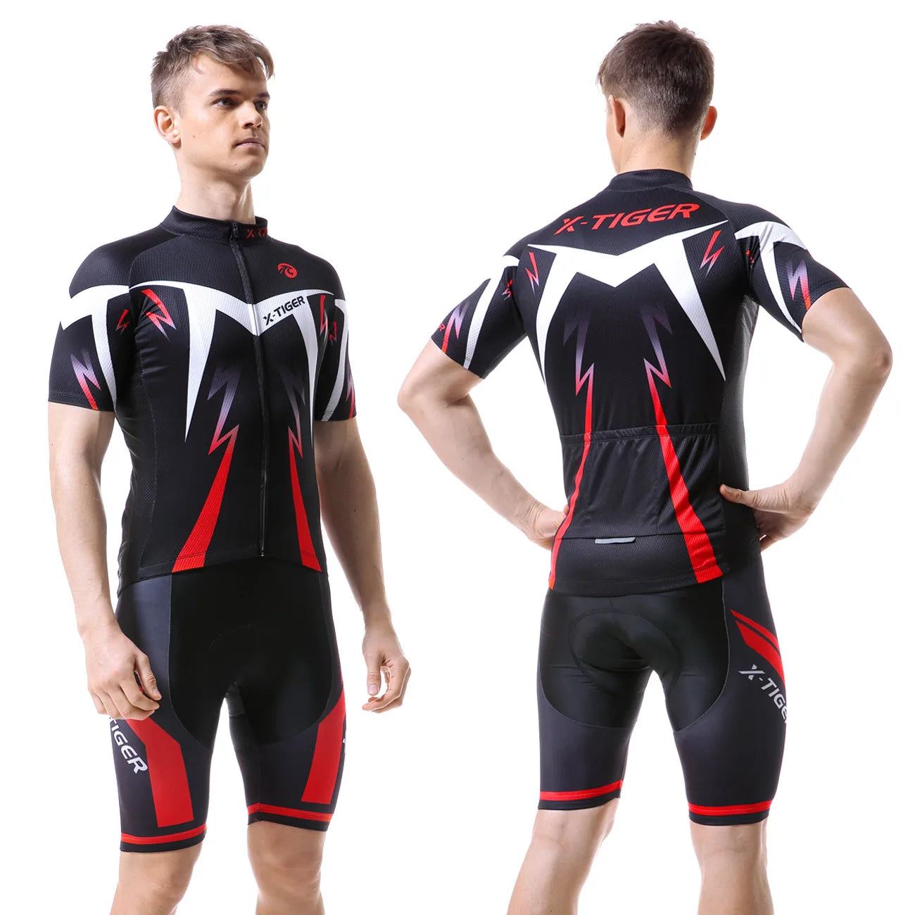 X-Tiger Pro Cycling Jersey Set Summer Cycling Wear Mountain Bike Clothes Bicycle Clothing MTB Bike Cycling Clothing Cycling Suit