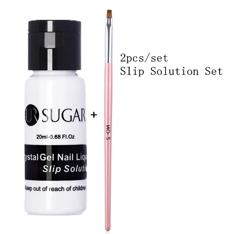 UR SUGAR 15ml Extension Gel Nail Polish Bright Nude White Clear Semi Permanent UV Hard Gel Nails Finger Prolong Gel Varnish Set