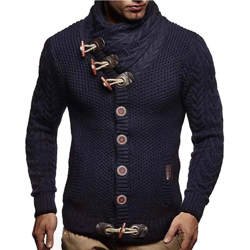 Man Sweaters Streetwear Clothes Turtleneck Sweater Men L XL Long Sleeve Knitted Pullovers Autumn Winter Soft Warm Basic