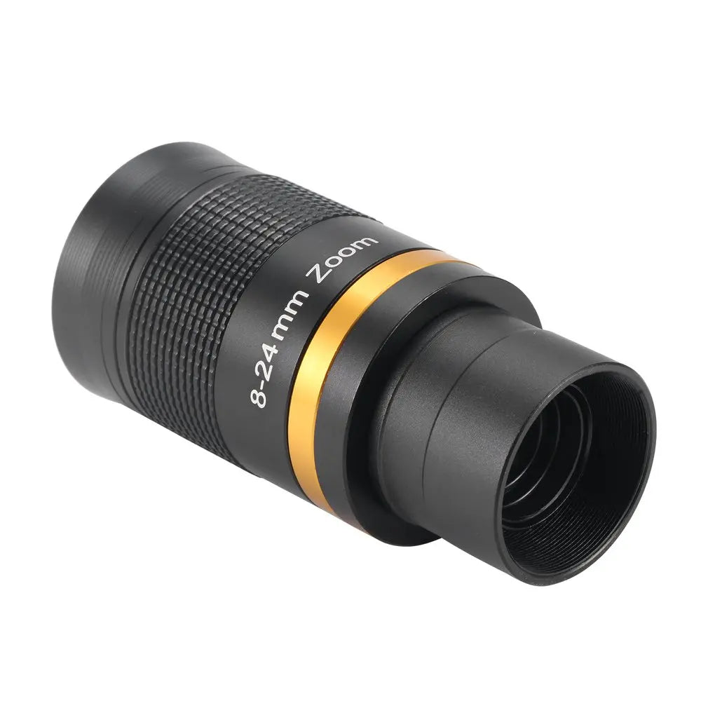 Telescope Accessories 8-24mm Zoom Eyepiece Full Metal Continuous Zoom Broadband Green Film with Optical Glass Zoom Lens Manual