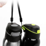 500ML Bicycle Water Bottle Vacuum Stainless Steel Cycling Water Bottle Double Walled Simple Thermo Mug Insulated With Straw