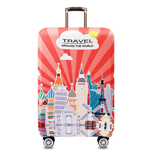 Fashion Elastic Fabric Luggage Protective Cover Suitable18-32 Inch Trolley Case Cover Suitcase Dust Cover Travel Accessories