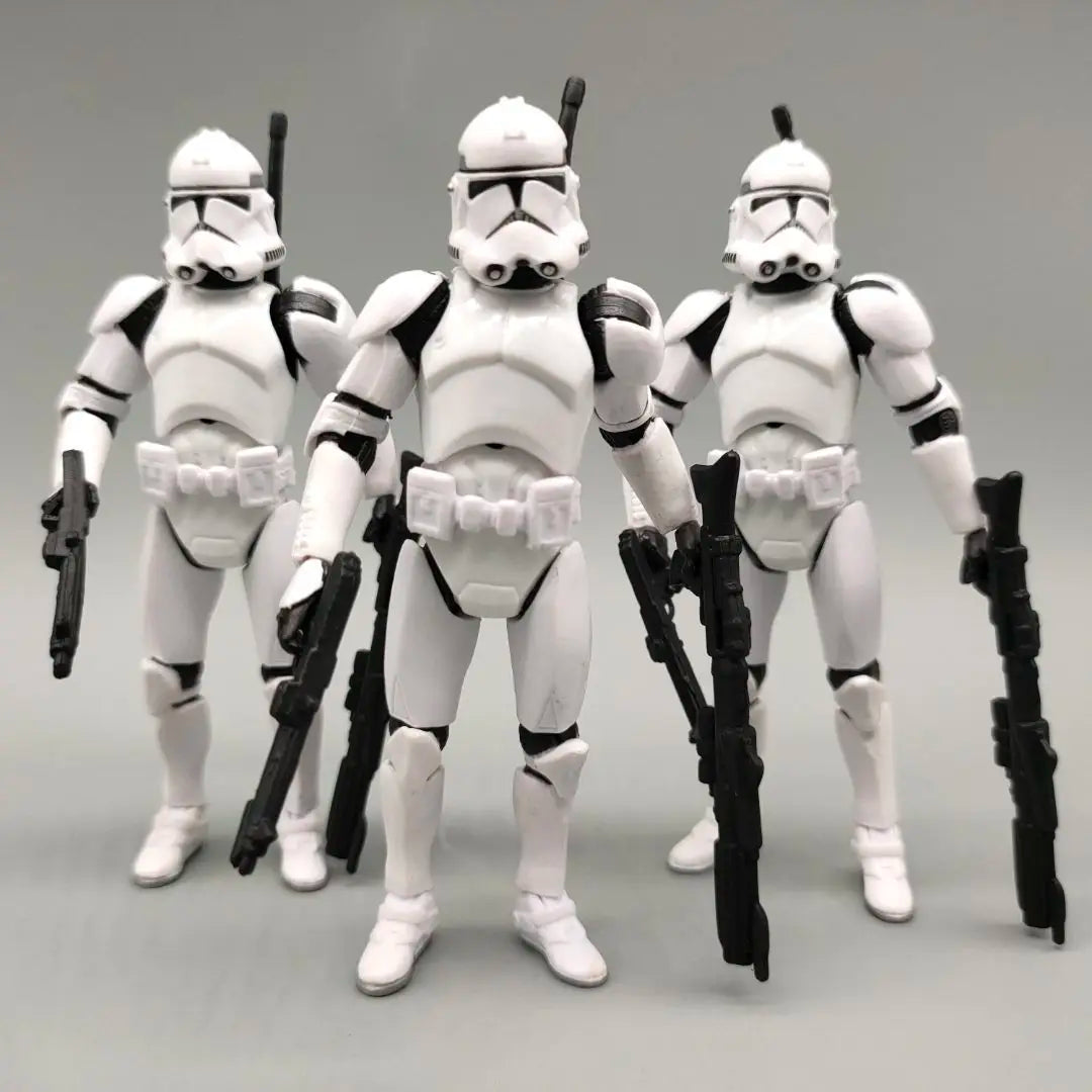 Lot of 3 Star Wars Elite Force 501st 442nd Shadow Utapau Gree Shock Battalion Trooper 3.75