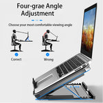 Gaming Laptop Cooler Large Size for 12-16 Inch Notebook, Two USB Cooling Pads, Adjustable Wind Speed, Silent Laptop Stand