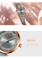 NEW CURREN Watches Women's Quartz Leather Wrsitwatches Fashionable Classic Clock with box