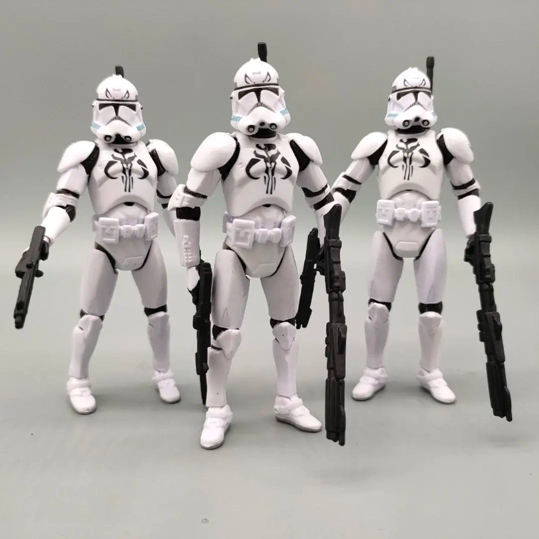 Lot of 3 Star Wars Elite Force 501st 442nd Shadow Utapau Gree Shock Battalion Trooper 3.75