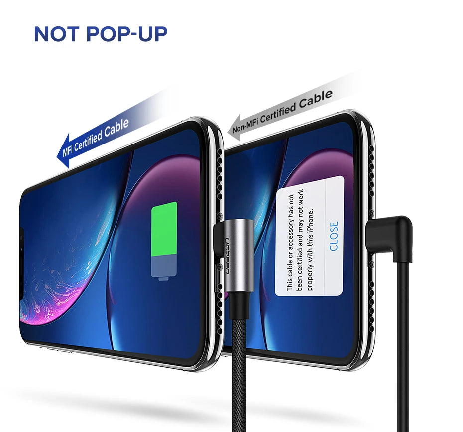 UGREEN MFi USB Cable for iPhone 14 13 12 Pro Max 2.4A Lightning Fast Charging Phone Data Cable for iPhone for iPad